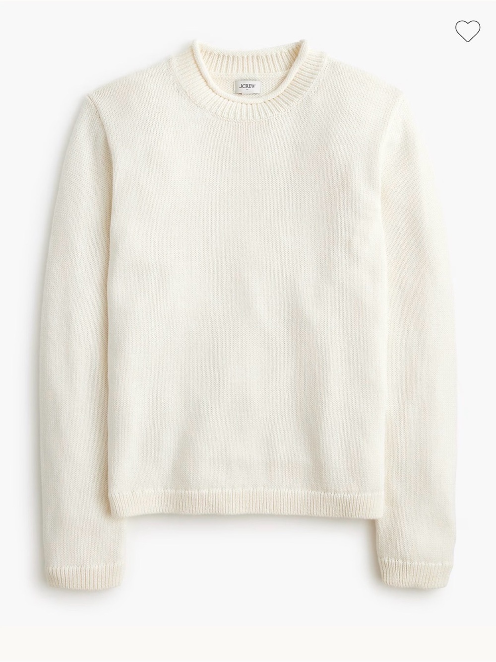NWT J. Crew women’s rollneck  Cream Sweater